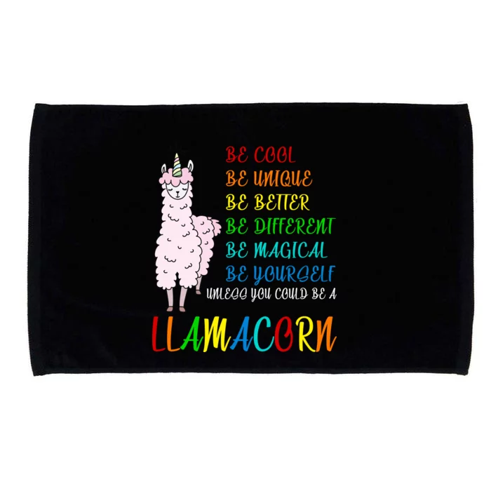 If You Can be Anything Be A Llamacorn Microfiber Hand Towel