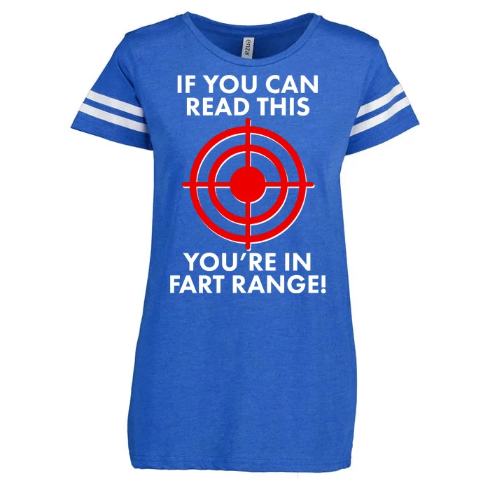 If You Can Read This You're In Fart Range Enza Ladies Jersey Football T-Shirt