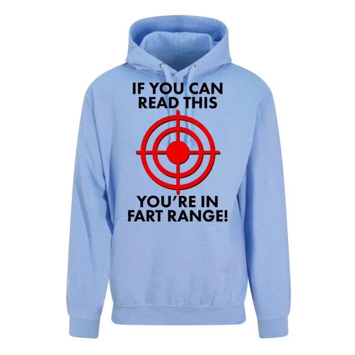 If You Can Read This You're In Fart Range Unisex Surf Hoodie