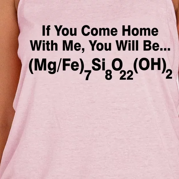 If You Come Home With Me You Will Be Cummingtonite Women's Knotted Racerback Tank