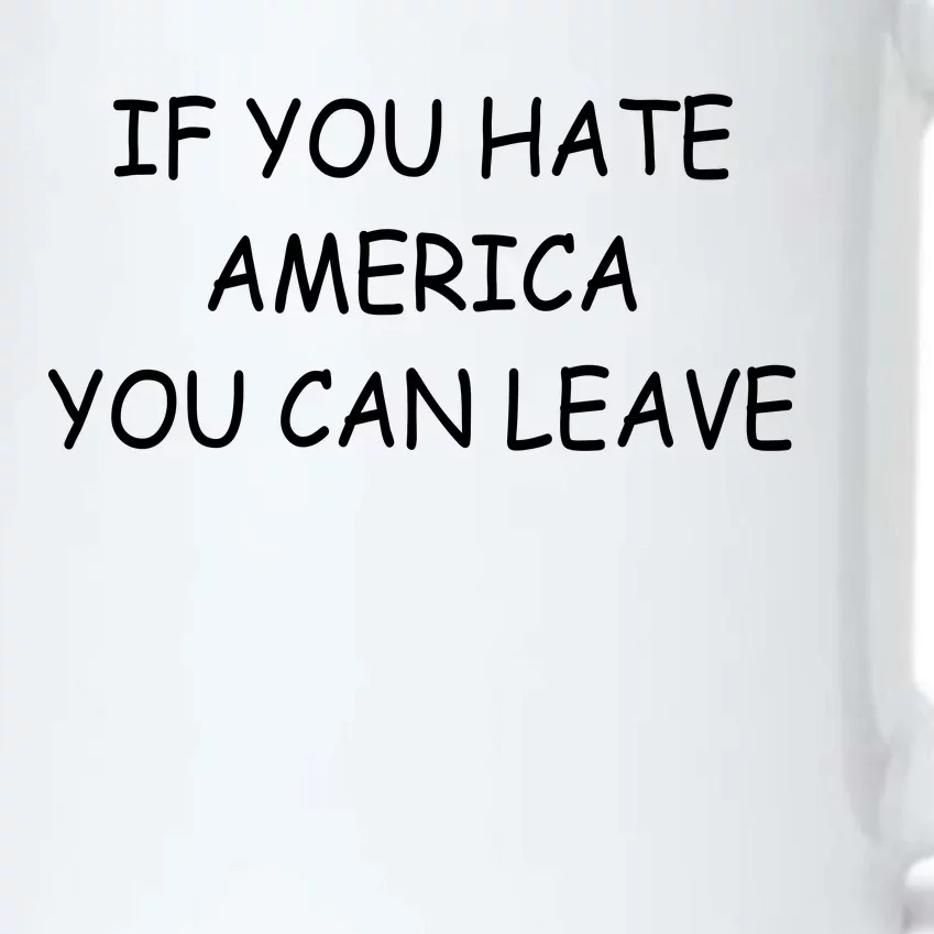 If You Hate American You Can Leave Black Color Changing Mug