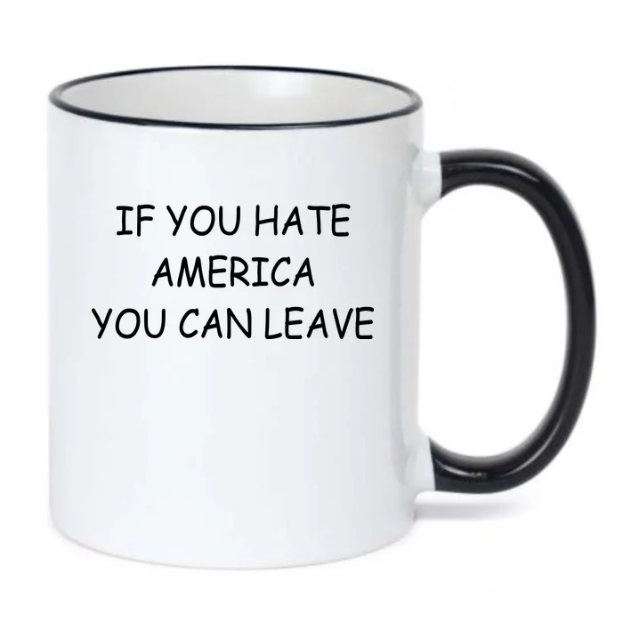 If You Hate American You Can Leave Black Color Changing Mug