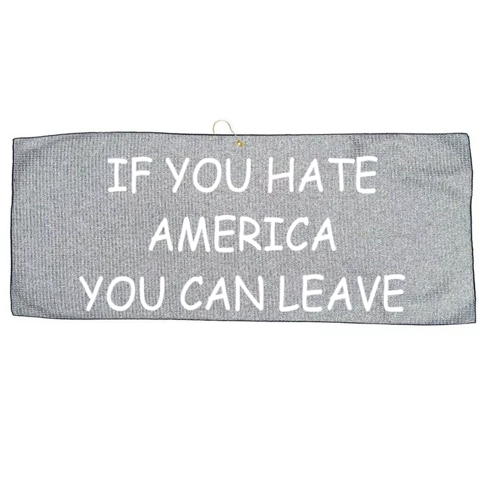 If You Hate American You Can Leave Large Microfiber Waffle Golf Towel