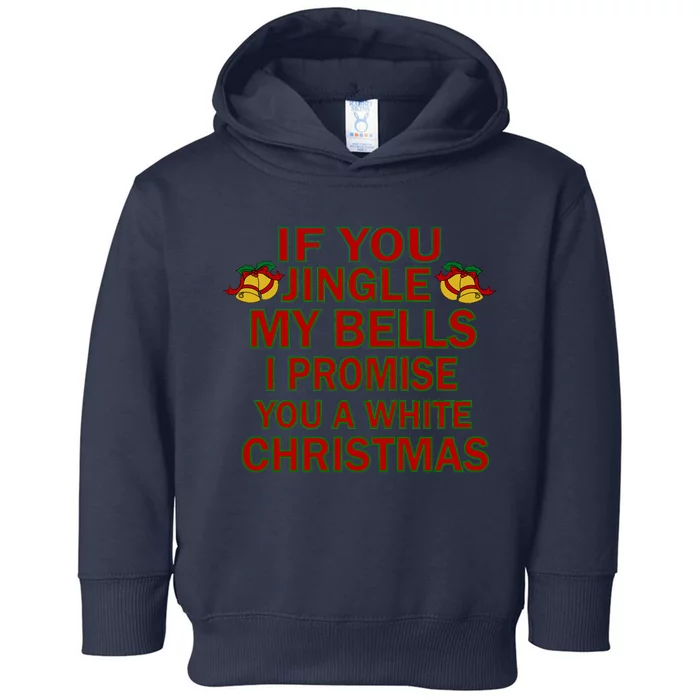 If You Jingle My Bells I Promise You A White Christmas Toddler Hoodie