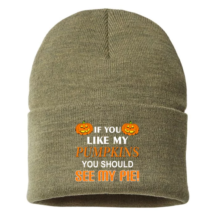 If You Like My Pumpkins You Should See My Pie Sustainable Knit Beanie