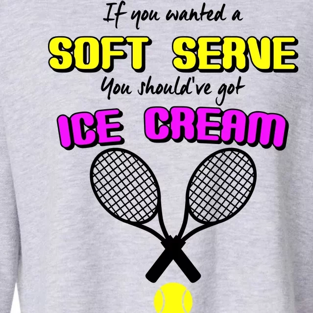 If You Wanted A Soft Server You Should've Got Ice Cream Cropped Pullover Crew