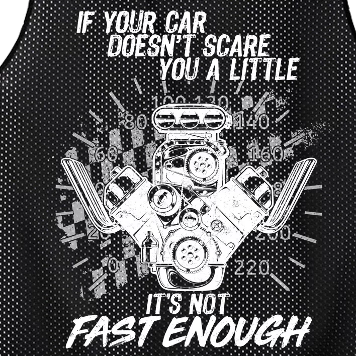 If Your Car Never Scares You t's Not Fast Enough Mesh Reversible Basketball Jersey Tank