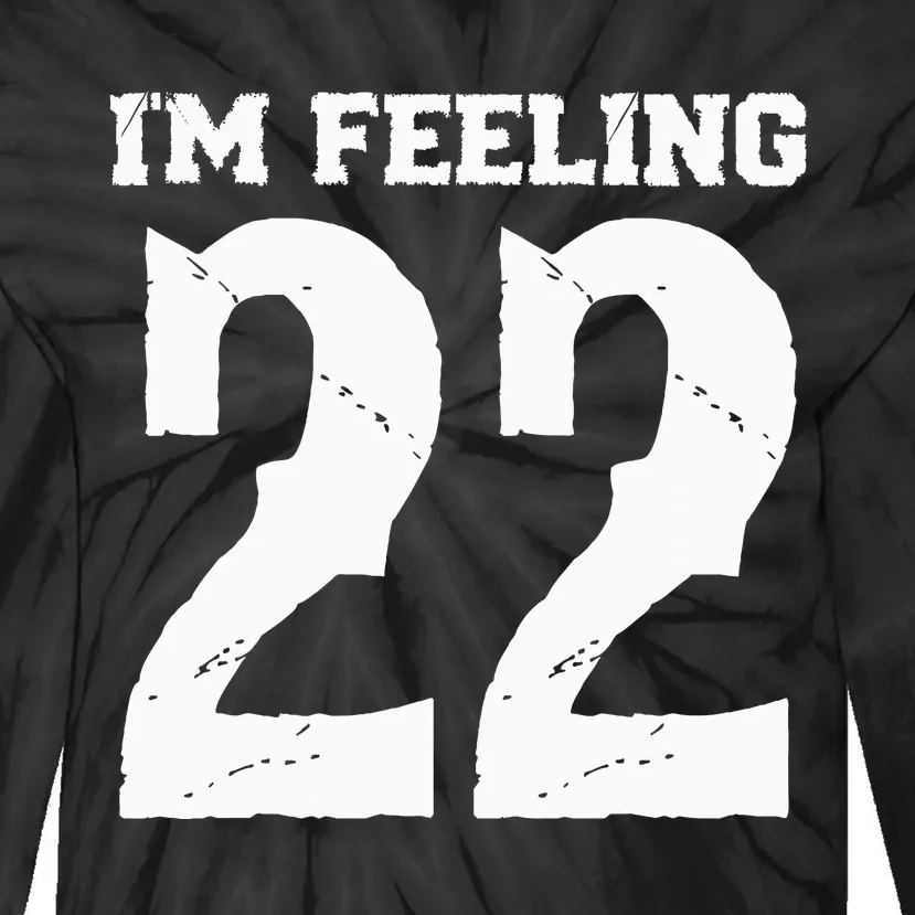 I'm Feeling 22 Black Casual Tie-Dye Long Sleeve Shirt