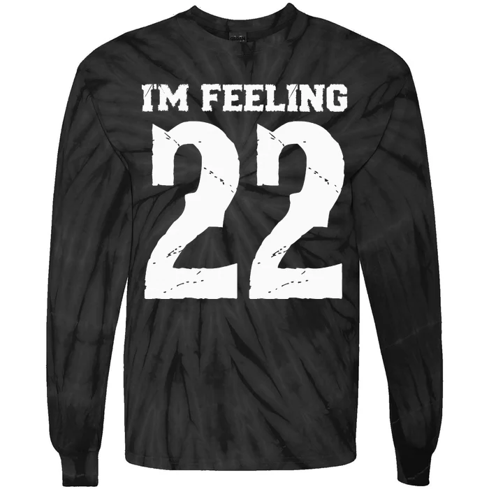 I'm Feeling 22 Black Casual Tie-Dye Long Sleeve Shirt