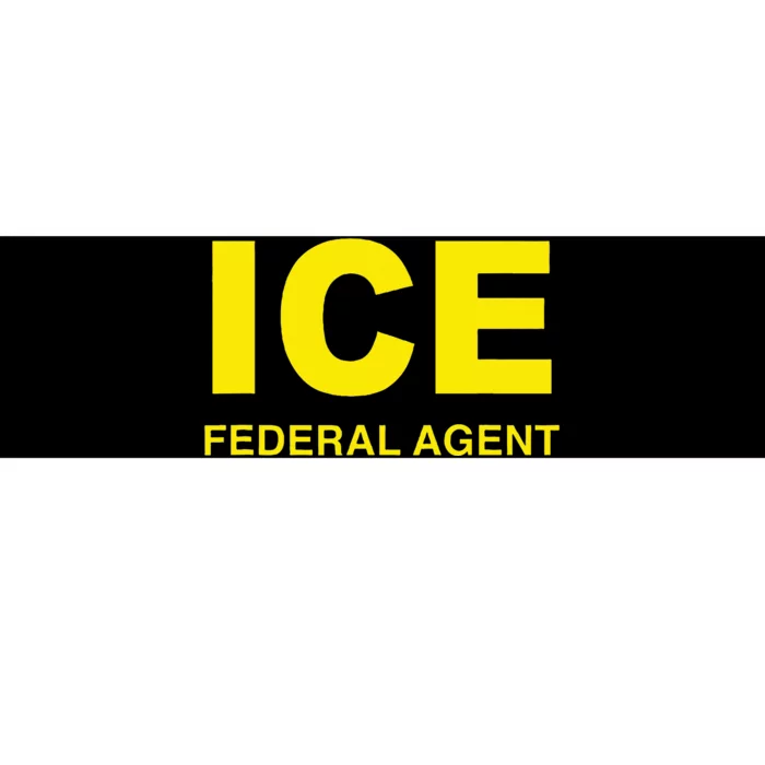 Ice Federal Agent Us Border Patrol Bumper Sticker