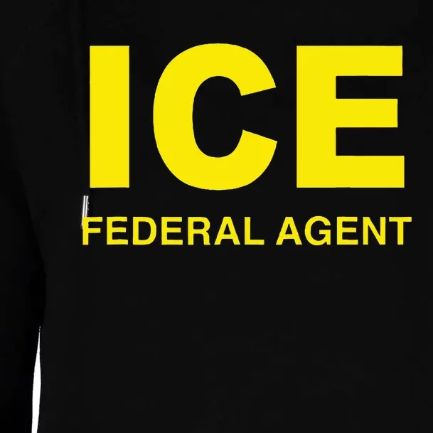 Ice Federal Agent Us Border Patrol Womens Funnel Neck Pullover Hood