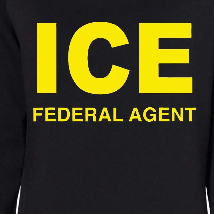 Ice Federal Agent Us Border Patrol Womens California Wash Sweatshirt