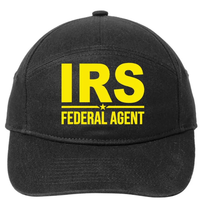 Irs Federal Agent Uniform Costume 7-Panel Snapback Hat