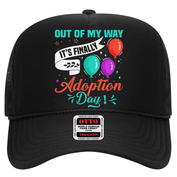 It's Finally Adoption Day Adoptive Children High Crown Mesh Trucker Hat