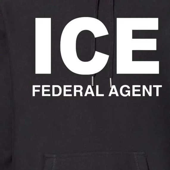 Ice Federal Agent Halloween Costume Police Immigration Premium Hoodie