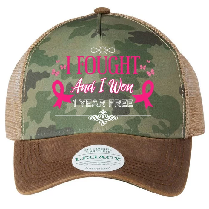 I Fought And I Won 1 Year Free Gift Legacy Tie Dye Trucker Hat