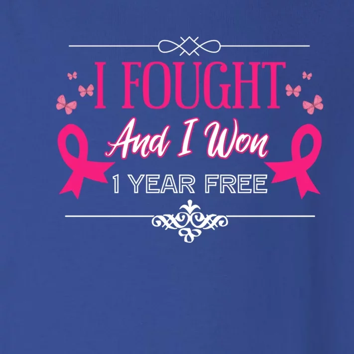 I Fought And I Won 1 Year Free Gift Toddler Long Sleeve Shirt