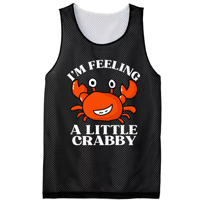 I'm Feeling A Little Crabby Cute Crabs Mesh Reversible Basketball Jersey Tank