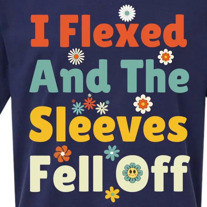 I Flexed And The Sleeves Fell Off Sueded Cloud Jersey T-Shirt