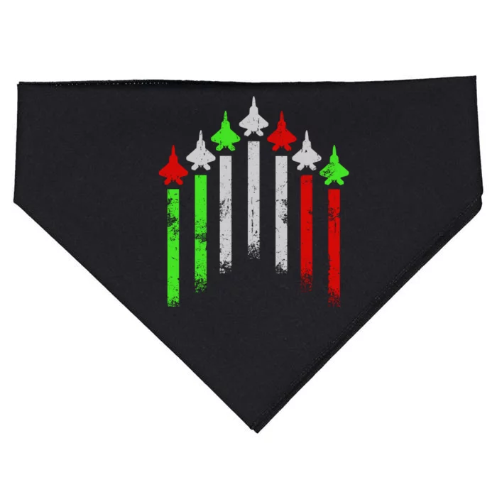 Italian Flag Airplanes USA-Made Doggie Bandana