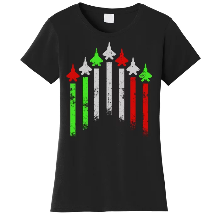 Italian Flag Airplanes Women's T-Shirt