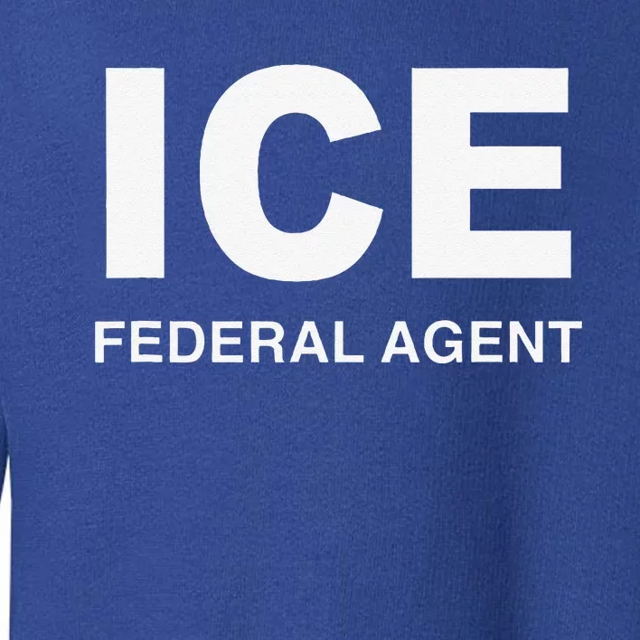 ICE Federal Agent Halloween Costume Police Immigration Toddler Sweatshirt