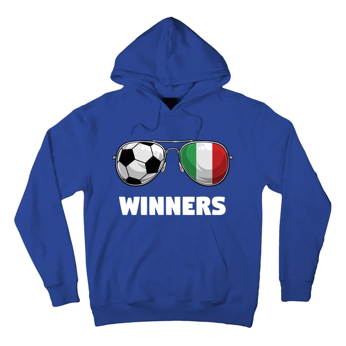 Italia Forza Azzuri Soccer Italian Flag Sunglasses Winners Gift Hoodie