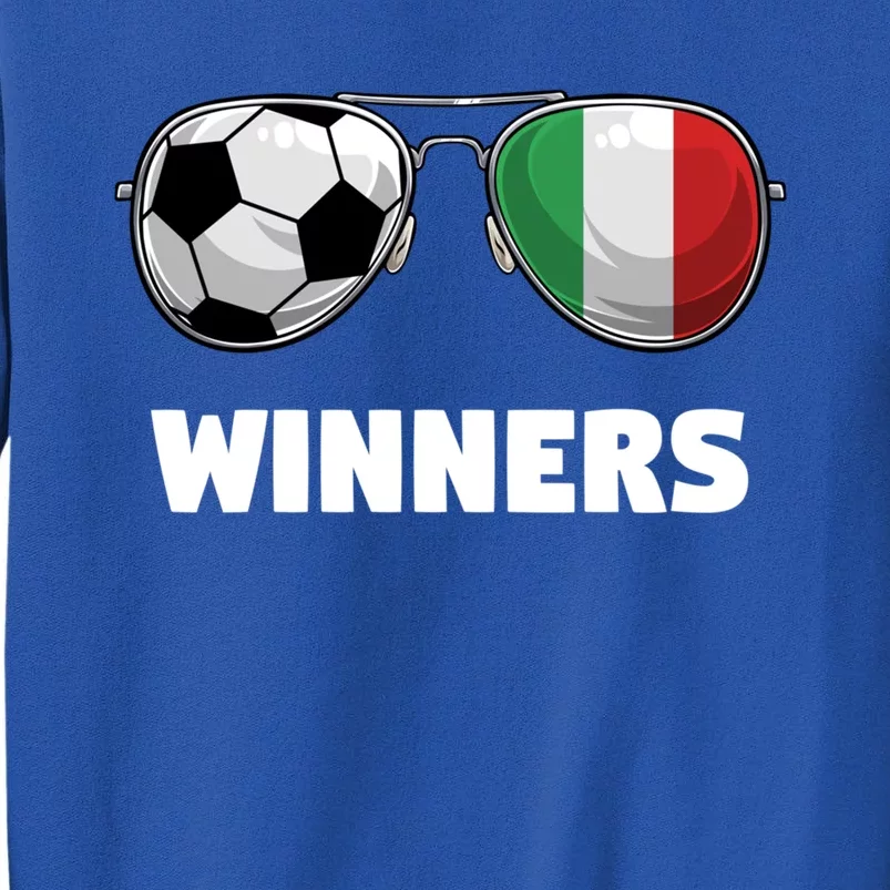 Italia Forza Azzuri Soccer Italian Flag Sunglasses Winners Gift Tall Sweatshirt