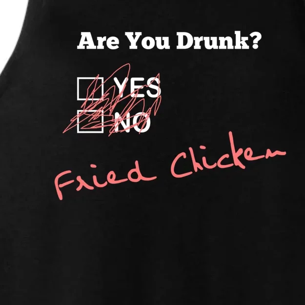 Ing Funny Are You Drunk Fried Chicken Lovers Gift Ladies Tri-Blend Wicking Tank