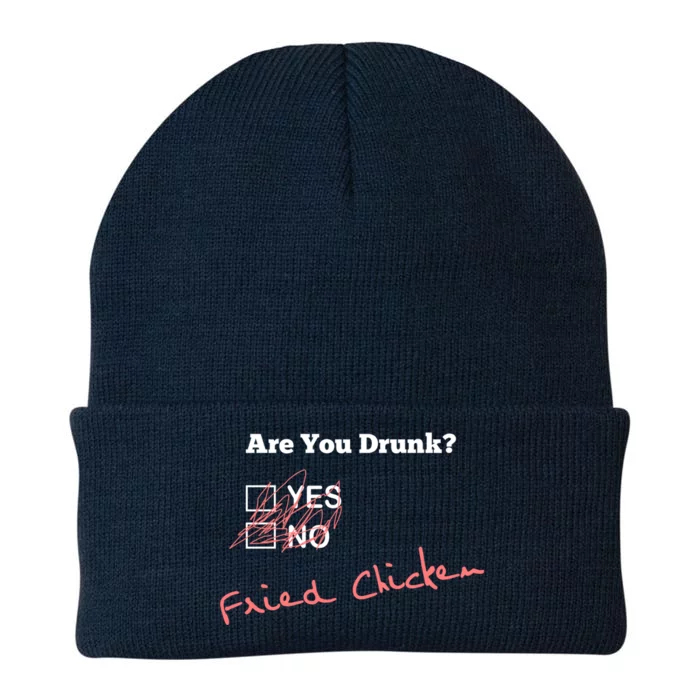 Ing Funny Are You Drunk Fried Chicken Lovers Gift Knit Cap Winter Beanie