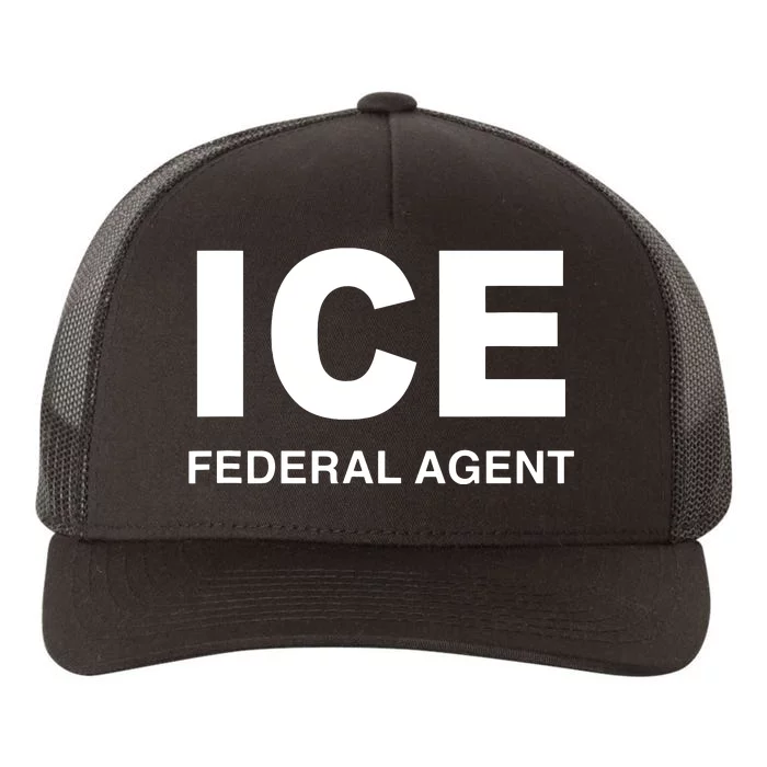 Ice Federal Agent Halloween Costume Police Immigration Yupoong Adult 5-Panel Trucker Hat