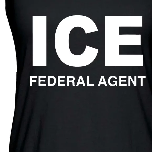 Ice Federal Agent Halloween Costume Police Immigration Ladies Essential Flowy Tank