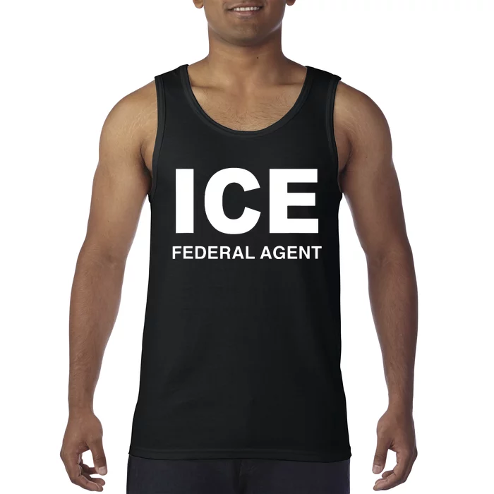 Ice Federal Agent Halloween Costume Police Immigration Tank Top