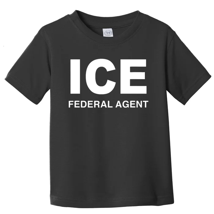 Ice Federal Agent Halloween Costume Police Immigration Toddler T-Shirt