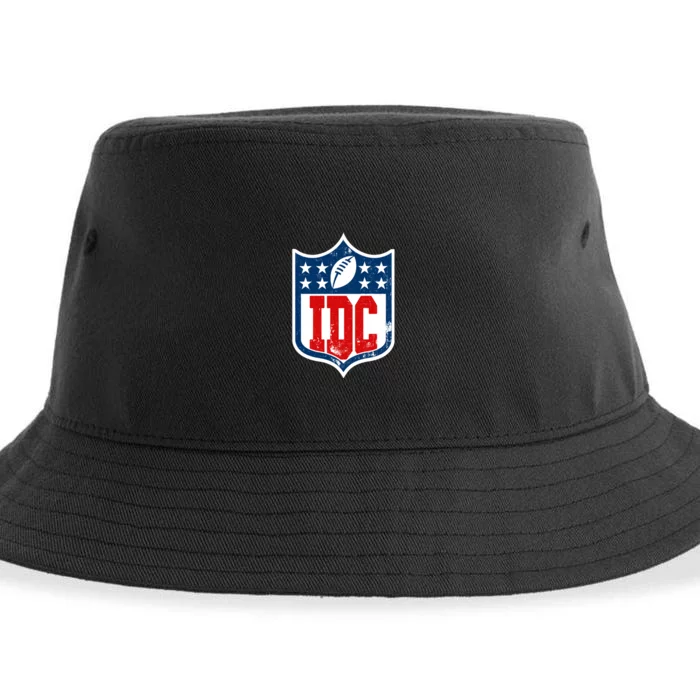 Idc Funny Anti Football I Dont Care Sustainable Bucket Hat