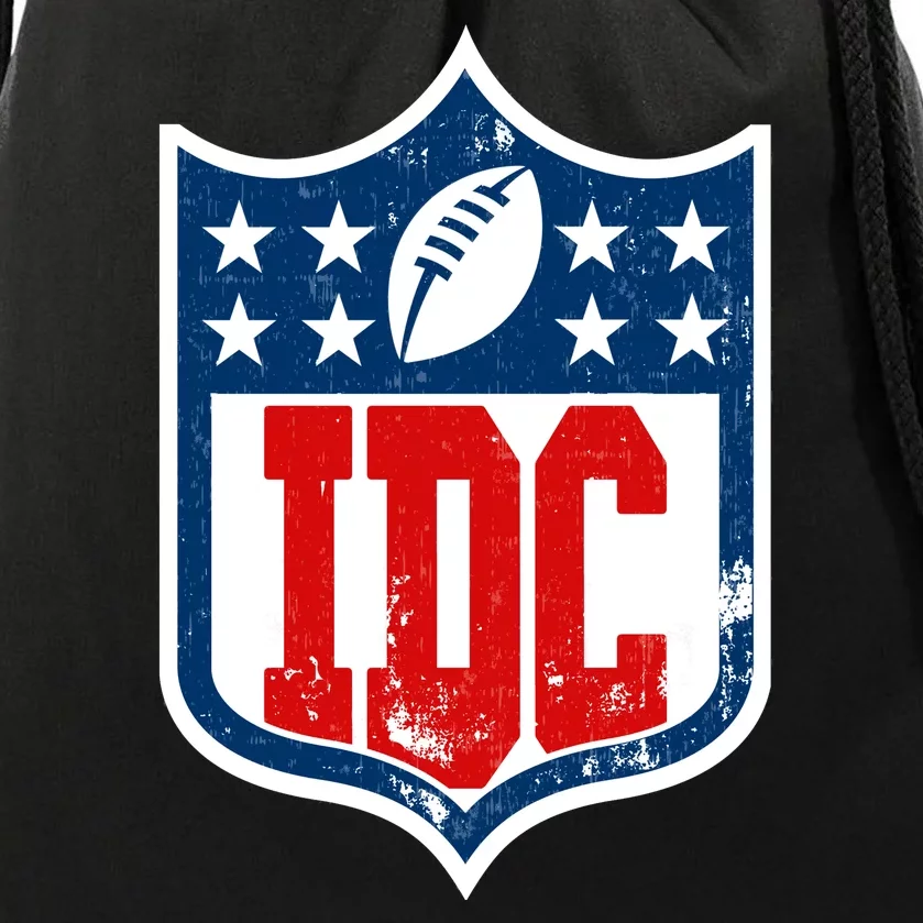 Idc Funny Anti Football I Dont Care Drawstring Bag