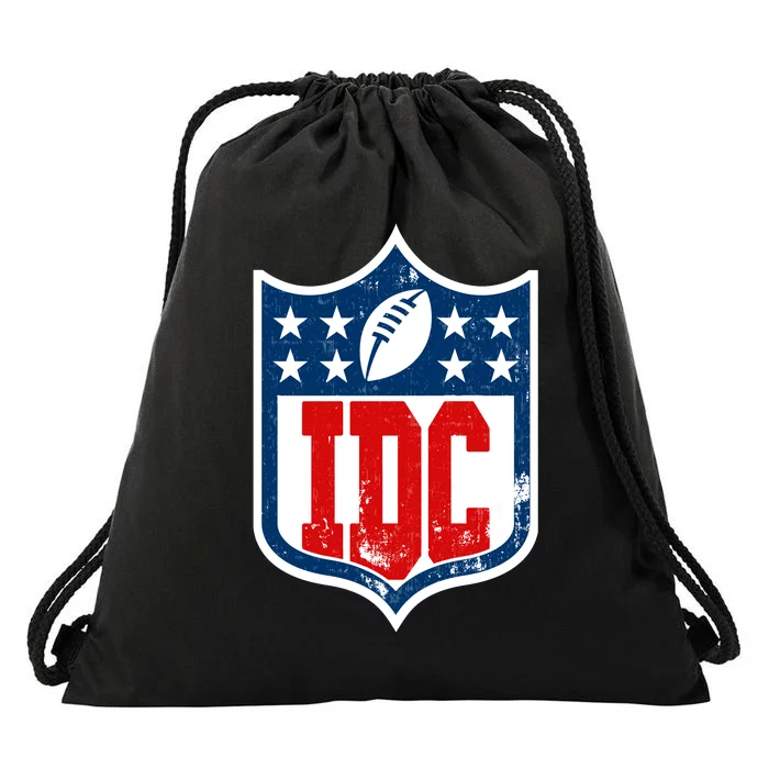 Idc Funny Anti Football I Dont Care Drawstring Bag