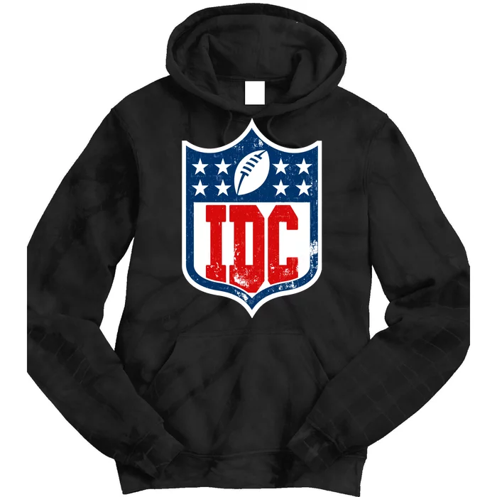 Idc Funny Anti Football I Dont Care Tie Dye Hoodie