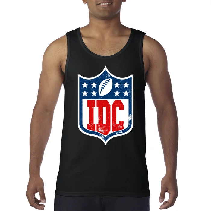 Idc Funny Anti Football I Dont Care Tank Top