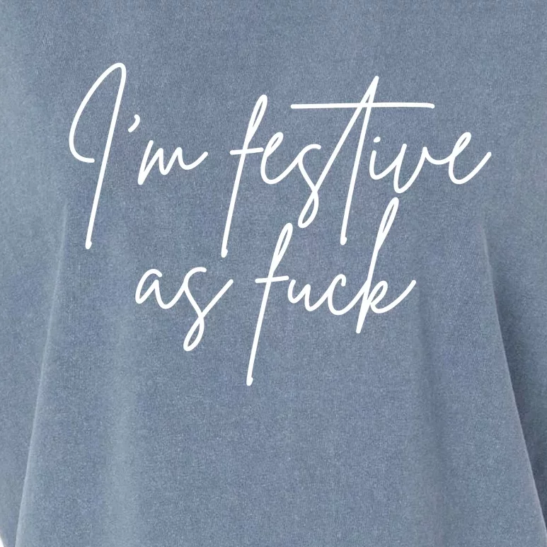 I'm Festive AF Garment-Dyed Women's Muscle Tee