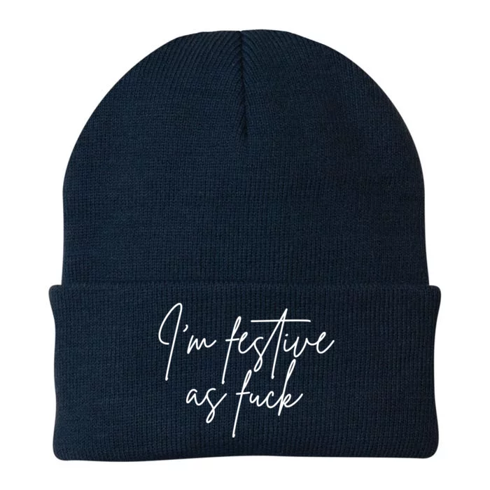 I'm Festive AF Knit Cap Winter Beanie