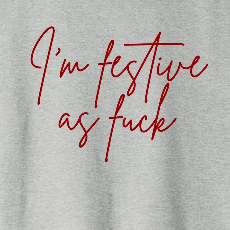 I'm Festive AF Women's Crop Top Tee