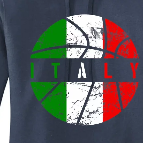 Italy Flag Basketball Italian Team Fan Lover Women's Pullover Hoodie