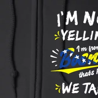 IM From Bosnia For All Bosnian Full Zip Hoodie