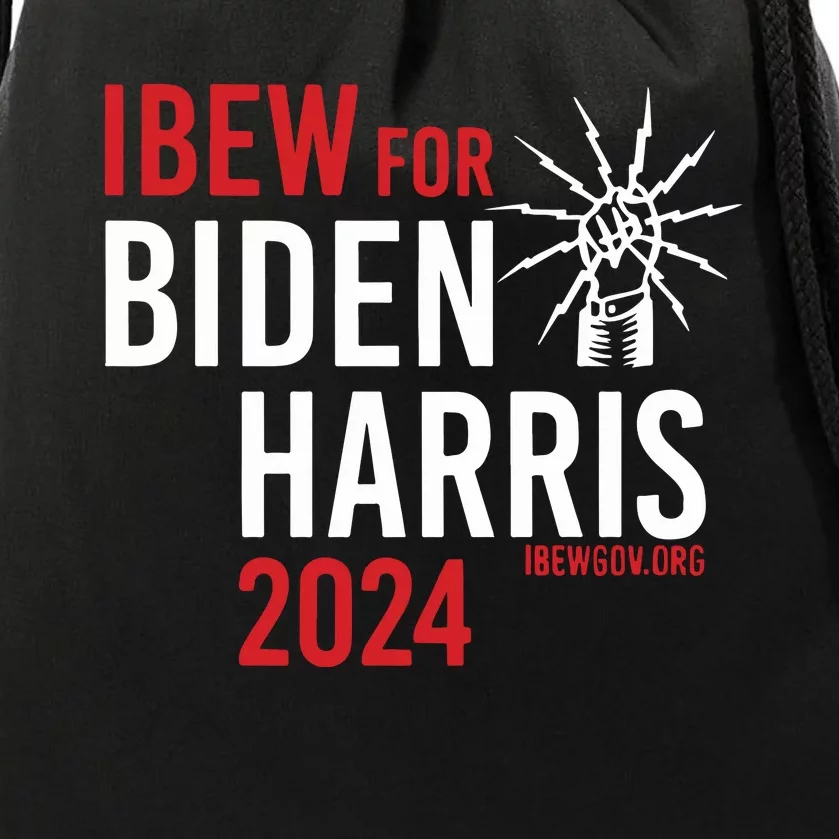 Ibew For Biden Harris 2024 Drawstring Bag