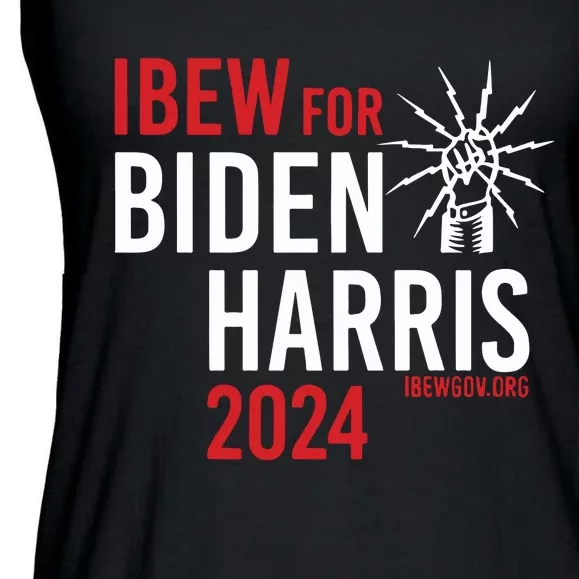 Ibew For Biden Harris 2024 Ladies Essential Flowy Tank