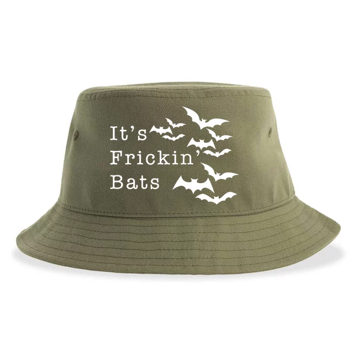 ItS Frickin Bats Halloween Sustainable Bucket Hat