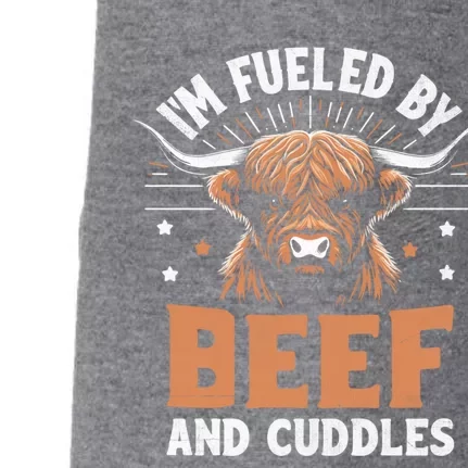 IM Fueled By Beef And Cuddles Highland Cattle Breeder Cow Cool Gift Doggie 3-End Fleece Hoodie