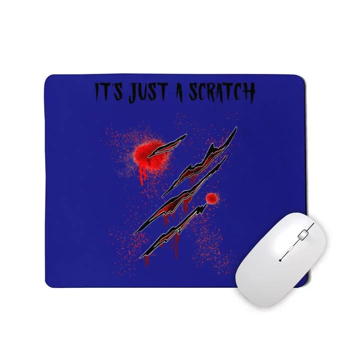 Im Fine Bloody Halloween Zombie Humor Blood Cuts & Wounds Mousepad