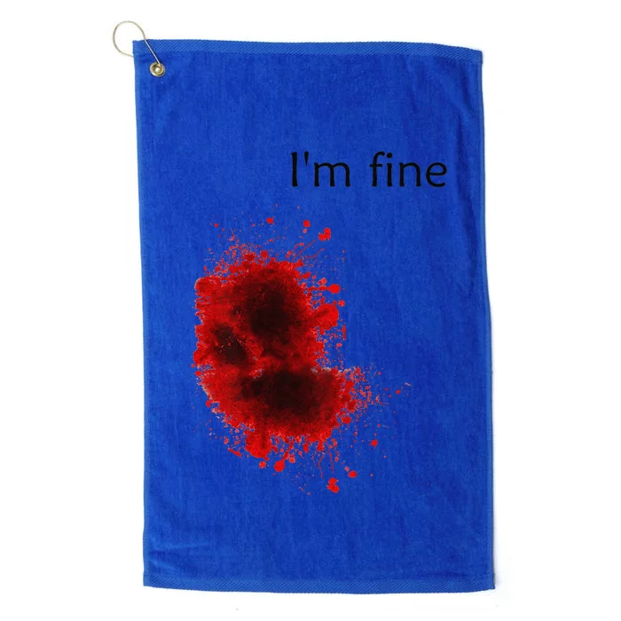 Im Fine Bloody Wound Halloween Gross Costume Platinum Collection Golf Towel